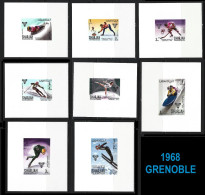 ● Sharjah 1968 ֍ GRENOBLE ● WINTER OLIMPICS ● 8 BF ● Sport Invernali ● Imperforated ● 2260 ● - Sharjah