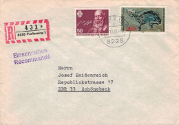 Reko 8228 Freilassing 1978 Mischfrankatur Friedrich L. Jahn - Urpferd Fossilie - Covers & Documents