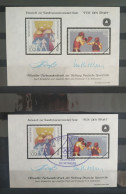 Germany 1995 2 X Offizieller Farbsonderdruck Der Stiftung Deutsche Sporthilfe Für Den Sport Boxing MNH & CTO - Boksen