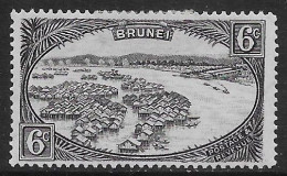 Brunei British Colonies 1950 Dwellings 6C Mi N.55b MH * - Brunei (...-1984)