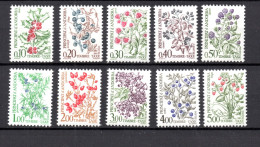 Andorra 1985 Set Flowers Postage-due Stamps (Michel P 53/62) Nice MLH - Nuevos