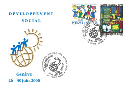 FDC - Nations Unies - Développement Social 2000 - Lettres & Documents