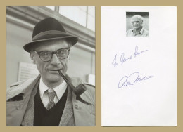 Arthur Miller (1915-2005) - American Writer - Rare Signed Card + Photos - 2002 - Schriftsteller