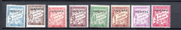 Andorra 1931 Set Overprinted Postage-due Stamps (Michel P 1/8) Nice MLH - Nuovi