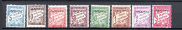 Andorra 1931 Set Overprinted Postage-due Stamps (Michel P 1/8) Nice MLH - Nuevos