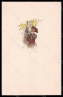 Artist Signed Illustratori Salmony ? Lady Horse Serie 597M-4 Postcard VK6861 - Otros & Sin Clasificación