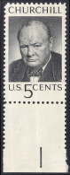 !a! USA Sc# 1264 MNH SINGLE W/ Bottom Margin - Churchill Memorial - Nuovi