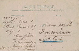 MARNE - MOURMELON LE GRAND (CAMP DE CHALONS) - SEMEUSE 10c SUR CARTE POUR SIMPSPNHAFEN - NOUVELLE GUINEE - BONNE DESTINA - Tariffe Postali