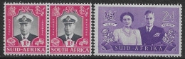 South Africa 1947 Royal Visit 3val Mi N.181-183 MH * - Nuovi