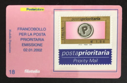 Italia - Tessera Filatelica N° 18  Posta Prioritaria  Euro 1,86  - A1 - Philatelistische Karten