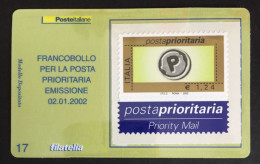 Italia - Tessera Filatelica N° 17  Posta Prioritaria  Euro 1,24  - A1 - Philatelic Cards