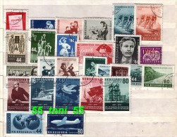 1957 Compl.  - Used/oblitere(O) Yvert Nr-883/908+P.A.73  BULGARIA / Bulgarie - Años Completos