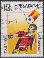 1981 Bulgarien ° Mi:BG 3054, Sn:BG 2801, Yt:BG 2669, FIFA Weltmeisterschaft 1982 - Spanien - Gebraucht