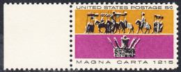 !a! USA Sc# 1265 MNH SINGLE W/ Left Margin (a2) - Magna Carta - Nuovi