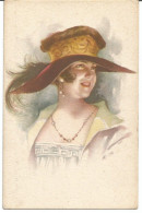 Colombo. 911-3. Belle Carte. Femme Avec Chapeau Rouge à Plume - Colombo, E.