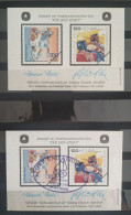 Germany 1995 2 X Offizieller Farbsonderdruck Der Stiftung Deutsche Sporthilfe Für Den Sport Boxing MNH & CTO 2 Vignette - Boksen