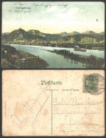 A45 767 Allemagne Siebengebirge Envoyée 1908 à Gand Bateau Vapeur Steamboat Circulée - Bad Honnef