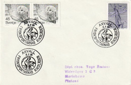 Zweden 1981, Letter Birds, Insects (stamped The National Camp Of Healthy Sports) - Cartas & Documentos