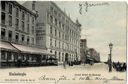 Blankenberghe Grand Hôtel De Kurssal Ed. Nels Bruxelles Série 28 N° 47 Colorée Et Circulée En 1901 - Blankenberge