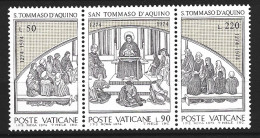 VATICAN. N°576-8 De 1974. Saint Thomas D'Aquin. - Cristianismo