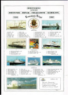 1997 Herinneringsblad : OOSTENDE-DOVER-FOLESTONE-RAMSGATE 1846-1997 - Commemorative Documents