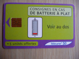 (8) FRANCE CONSIGNES EN CAS DE BATTERIE A PLAT 2003. . - Autres & Non Classés