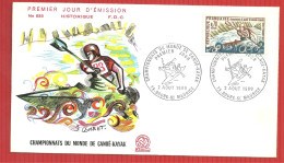 FDC  CHAMPIONNATS DU MONDE DE CANOE KAYAK BOURG SAINT MAURICE  2 8 1969 - Canoa