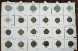 Lote De 24 Monedas Franco De Varios Valores Y Fechas - Andere & Zonder Classificatie