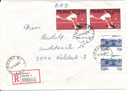 Poland Registered Cover Sent To Germany 8-4-1985 Topic Stamps - Storia Postale