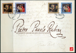 2004 P P RUBENS Herdenkingskaart Met Duitsland  - Serie 3332/32 - Cote 8€ - Kerstmis En Nieuwjaar - Cartes Souvenir – Emissions Communes [HK]