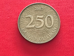 Münze Münzen Umlaufmünze Libanon 250 Livres 2003 - Liban