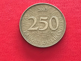 Münze Münzen Umlaufmünze Libanon 250 Livres 2003 - Libano
