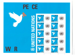 2006 - O.N.U. / UNITED NATIONS - NEW YORK - PACE NO GUERRA / PEACE NO WAR. MNH - Blocks & Kleinbögen