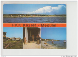 FKK Nude Nudist Nu Naturist Beach Kazela Medulin Used Postcard (er074) NATURISTE, NUDISME, NUE, - Jugoslavia