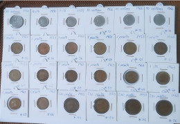 Lote De 24 Monedas Franco De Varios Valores Y Fechas - Otros & Sin Clasificación