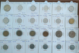 Lote De 24 Monedas Franco De Varios Valores Y Fechas - Otros & Sin Clasificación