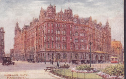 United Kingdom PPC Midland Hotel, Manchester (Artist Charles E. Flower) MANCHESTER 1922 To Sweden (2 Scans) - Manchester