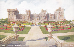 United Kingdom PPC East Terrace, Windsor Castle A 654 'Art Colour' WIMBLEDON 1957 To Sweden (2 Scans) - Windsor Castle