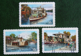 Paddle Steamers Ship Boat Shiff 2003 Mi 2252-2254 Used Gebruikt Oblitere Australia Australien Australie - Used Stamps