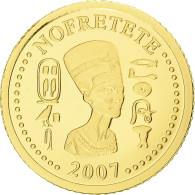 Togo, 1500 Francs, Iconic Bust Of Nefertiti, 2007, Or, FDC - Togo