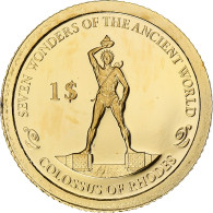 Îles Salomon, Dollar, Colosse De Rhodes, 2013, BE, Or, FDC - Isole Salomon