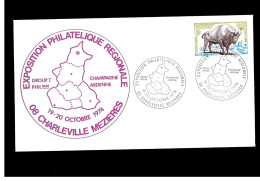Exposition Philatélique Régionale - Charleville Mézières - 19/20 10 1974 - Ardennes 6 002 - Esposizioni Filateliche