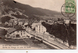 Fleurier Vue Aérienne Du Village Côte De Butte Chemin De Fer - Fleurier