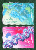 Discovery DNA Structure GENETICS 2003 Mi 2235-2236 Used Gebruikt Oblitere Australia Australien Australie - Used Stamps