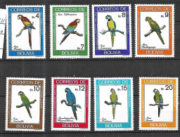 OISEAUX   BOLIVIE   1980   CAT YT N°  604 à 611    Série Complète N** MNH - Colecciones & Lotes