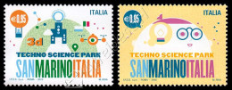 Q] Italia / Italy 2015: Parco Scientifico E Tecnologico San Marino / Techno Science Park (joint Issue With San Marino)** - Emissions Communes