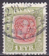 IS013A – ISLANDE – ICELAND – 1915/18 – KINGS CHRISTIAN IX & FREDERIK VII - MI # 76 USED 16 € - Used Stamps