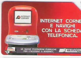 TELECOM - INTERNET CORNER - USATA -  LIRE 5000  - GOLDEN  1382 - Public Practical Advertising