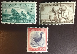 New Zealand 1956 Southland Centennial Whales Animals Birds MNH - Unused Stamps