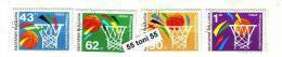 1991 Sport BASKETBALL 4v Used/oblitere (O) BULGARIA / Bulgarie - Used Stamps